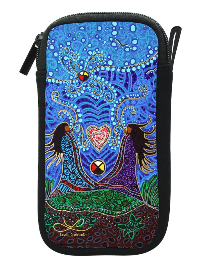 Zippered Accessories Case Breath of Life Artwork by Leah Dorion