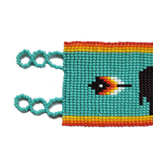 Load image into Gallery viewer, Wide Beaded Buffalo Bracelet
