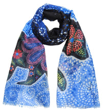 Load image into Gallery viewer, &quot;Celestial Bear&quot; Eco scarf by Indigenous Artist Kim McDonough
