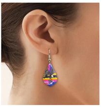 Load image into Gallery viewer, Eagle Dangle Earrings artwork by Jessica Somers

