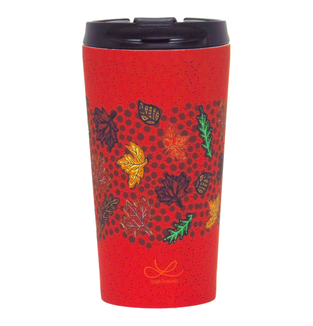 12 oz Travel Mug - Fall Winds of Change by Leah Dorion