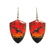 Load image into Gallery viewer, Seven Grandfather Teachings Dangle Earrings artwork by Cody Houle
