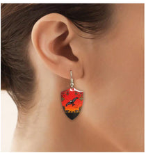 Load image into Gallery viewer, Seven Grandfather Teachings Dangle Earrings artwork by Cody Houle
