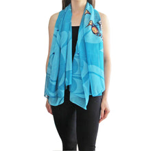 Load image into Gallery viewer, Hummingbird Sheer Kimono Scarf

