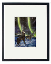 Charger l'image dans la galerie, The Howling Pair Wall Art by Ronnie Simon |  Indigenous Art Print Canada
