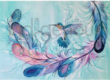 Load image into Gallery viewer, Hummingbird Feathers Wall Art
