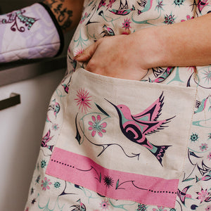 Cotton Apron, Hummingbird by Nicole La Rock