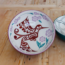 Load image into Gallery viewer, &quot;Hummingbird&quot; Porcelain Art Bowls in 3 different sizes, By Francis Dick
