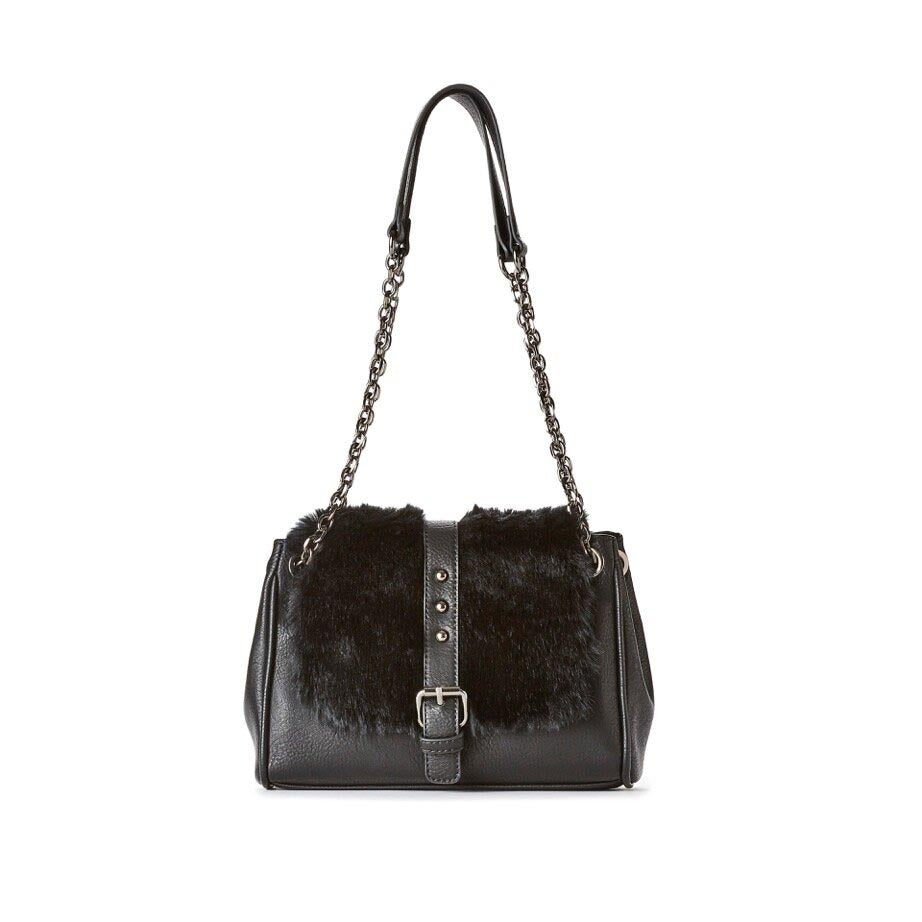 Faux Fur Jeane & Jax Messenger Bag - North of Fifty Indigenous Boutique
