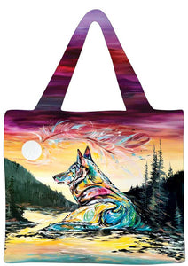 "Lone Wolf" Reusable Shopping Bag by Metis artist Carla Joseph