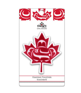 Standing together Maple Leaf Patch by Curtis Wilson