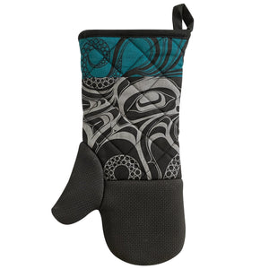 "Octopus (Nu)" Neoprene Oven Mitt by Haida artist Ernest Swanson - arriving late January 2025