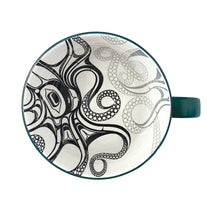 Load image into Gallery viewer, &quot;Octopus (Nuu)&quot; Porcelain Mug, design by Haida Artist Ernest Swanson
