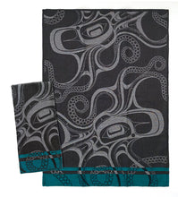 Charger l&#39;image dans la galerie, &quot;Octopus (NuL&quot; Tea Towel design by Haida artist Ernest Swanson - arriving late January 2025
