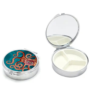 "Octopus (Nu)" Pill Case by Haida Artist, Ernest Swanson - arriving end of January 2025