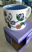 Load image into Gallery viewer, 16 oz &quot;Ojibwe Florals&quot; Mug, artwork by Storm Angeconeb
