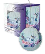 Load image into Gallery viewer, Hummingbird Feathers indigenous ornament by Carla Joseph Canada
