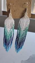 Load and play video in Gallery viewer, Beaded Ombre Fringe Earrings

