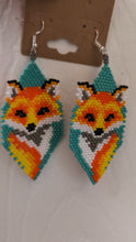 Load and play video in Gallery viewer, Beaded Fox Earrings
