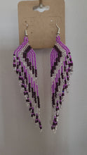 Load and play video in Gallery viewer, Beaded Cascade Fringe Earrings
