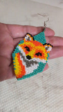 Load and play video in Gallery viewer, Beaded Fox Earrings
