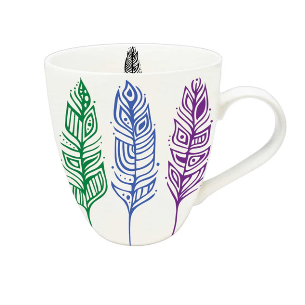 18 oz Pride Feathers Mug by Patrick Hunter