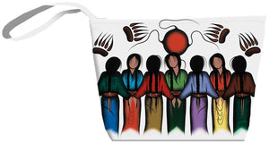 "Community Strength" Small Zippered Tote artwork by Simone McLeod