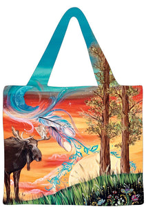 "Harvest Sun" Reusable Shopping Bag by Metis Indigenous Artist, Karen Erickson