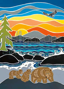 :Follow Me" Art Card, artwork by Native artist Shelley Davies