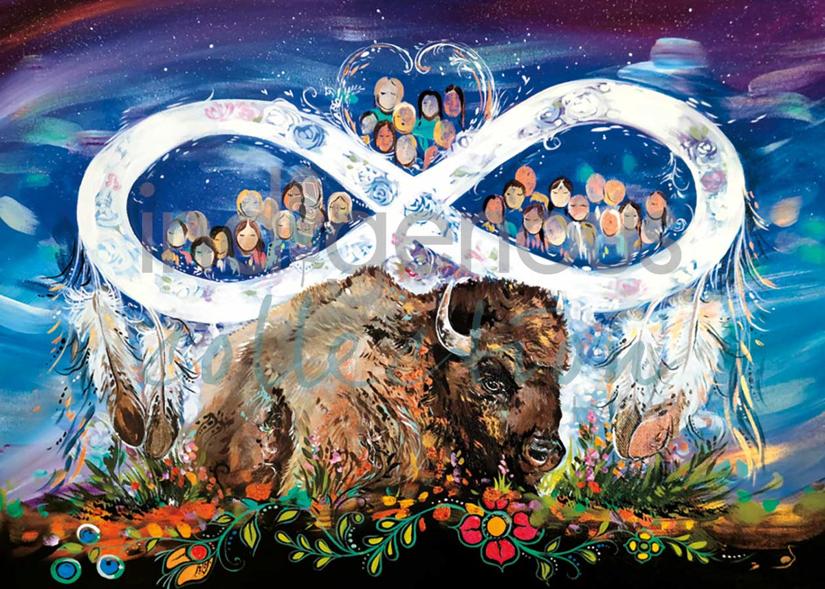 Métis People by Carla Joseph - Framed Art Card | North of Fifty ...