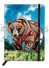 Load image into Gallery viewer, Spirit Bear" Journal - artwork by Indigenous Artist, Stephanie White - pre-order for late April delivery indigenous art gift by Stephanie White Canada
