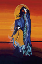 Load image into Gallery viewer, Mother and Daughter Wall Art by Cree artist Betty Albert
