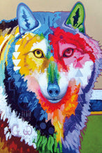 Load image into Gallery viewer, &quot;Big Wolf&quot; Diamond Art by John Balloue
