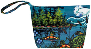 "Tranquility" Small Zippered Tote featuring artwork of William Monague