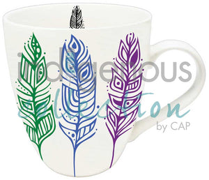 18 oz Pride Feathers Mug by Patrick Hunter