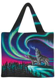 "Sky Dance - Wolf Song" Reusable Shopping Bag by Amy Keller-Rempp