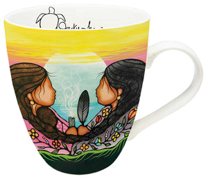 "Sharing Knowledge" Mug - artwork by Indigenous Artist, Jackie Traverse