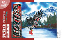 Load image into Gallery viewer, &quot;Blue Eagle&quot; 500 piece Jigsaw Puzzle by Native artist, Richard Shorty - North of Fifty Indigenous Boutique

