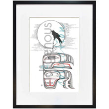 Load image into Gallery viewer, Raven Wall Art, artwork by Indigenous artist Charlie Silverfox
