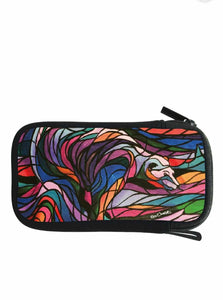 Zippered Accessories Case "Salmon Hunter" Artwork by Don Chase