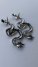 Load image into Gallery viewer, Long serpent earrings - North of Fifty Indigenous Boutique
