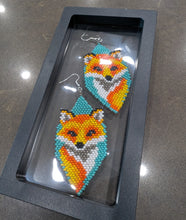Load image into Gallery viewer, Beaded Fox Earrings
