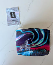Load image into Gallery viewer, &quot;Sky Dance Wolf Song&quot; Zippered Coin Purse artwork by Metis Artist Amy Keller Rempp - North of Fifty Indigenous Boutique
