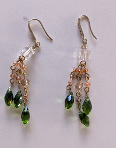 Elegant Green Earrings