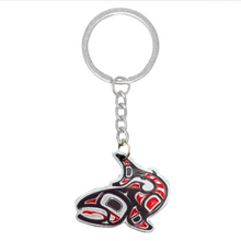 Load image into Gallery viewer, salmon key chain native artist jamie sterritt
