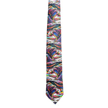 Load image into Gallery viewer, &quot;Salmon Hunter&quot; Silk Tie by Ojibway  artist, Don Chase
