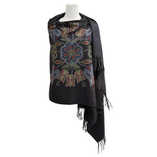 Load image into Gallery viewer, Silver Threads Art Print ECO Shawl by Deb Malcolm
