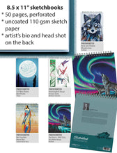 Charger l&#39;image dans la galerie, 8.5 x 11 inch Sketchbooks - 6 designs to choose from
