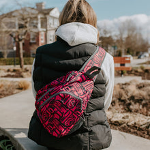 Load image into Gallery viewer, Sling Back Pack - Tradition by Namgis First Nations artist Ryan Cranmer
