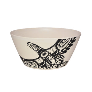 "Soaring Eagle" Large Bamboo Bowl 10", design by Haida artist Corey Bulpitt - arriving late January 2025